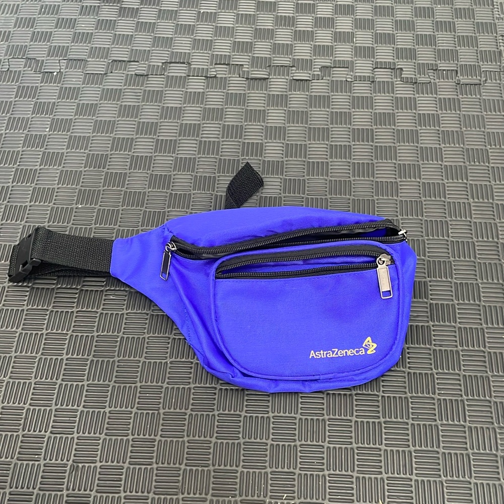 blue fanny/waist pack adjustable waist strap